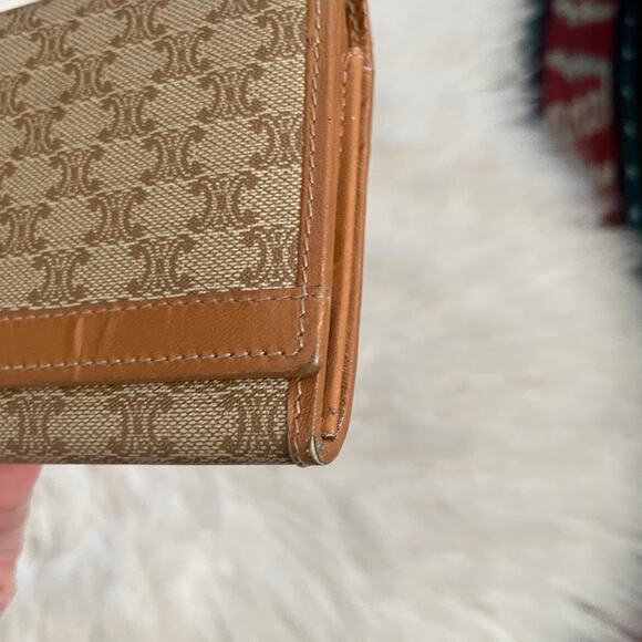 Celine Macadam Long Clip Canvas Vintage Continental Trifold Wallet - Picture 3 of 13